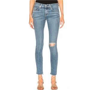 Rag and Bone skinny jeans low rise ripped distressed